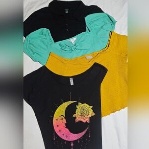 Women’s Trendy Tops Bundle | 4 Pieces | Fits Large | Wild Fable & Others